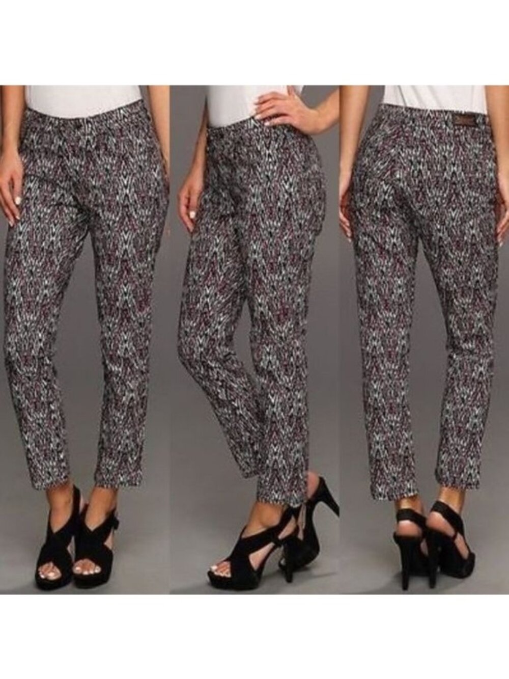 Levi's Ankle Skinny Diamond Ikat Print Jeans Zigzag